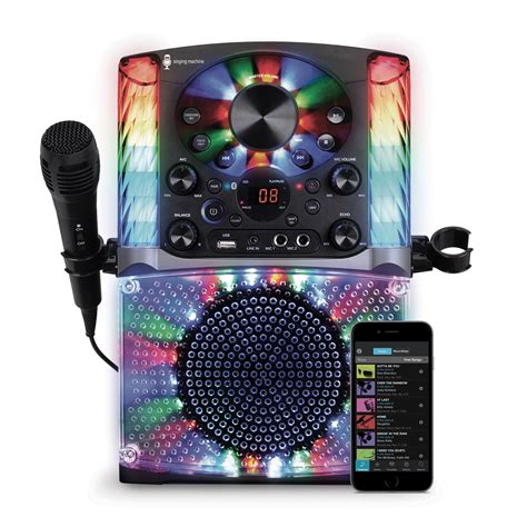 The Singing Machine Bluetooth Karaoke System, Black - Walmart.com