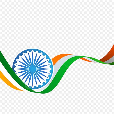 Ashoka Clipart Hd PNG, Indian Tricolor Wave Flag With Ashoka Vector ...