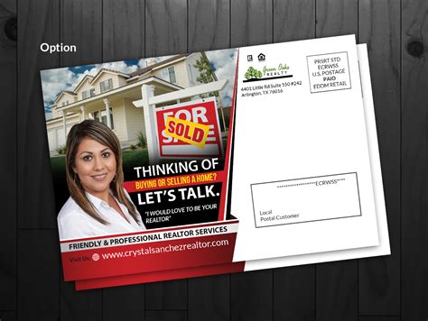 Bold, Serious, Real Estate Agent Postcard Design for a Company by ...