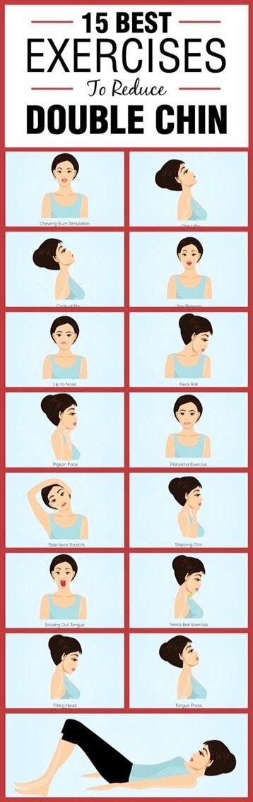 15 Best Exercises To Reduce Double Chin! | Reduce double chin, Chin ...