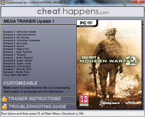 Call of Duty: Modern Warfare 2 +16 Trainer Download, Screenshots