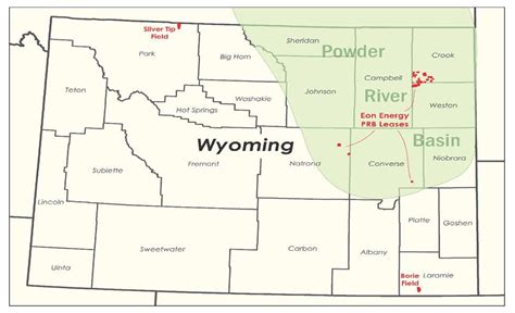 Powder River Basin Wyoming Map