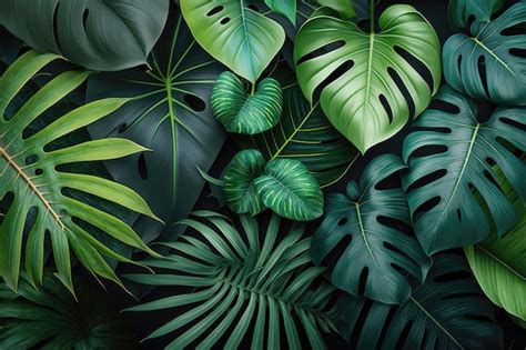 Free Photo | Tropical palm leaves pattern background Green monstera ...