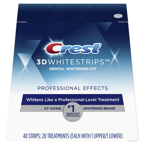 Crest 3D Whitestrips Professional Effects Teeth Whitening Strips Kit ...