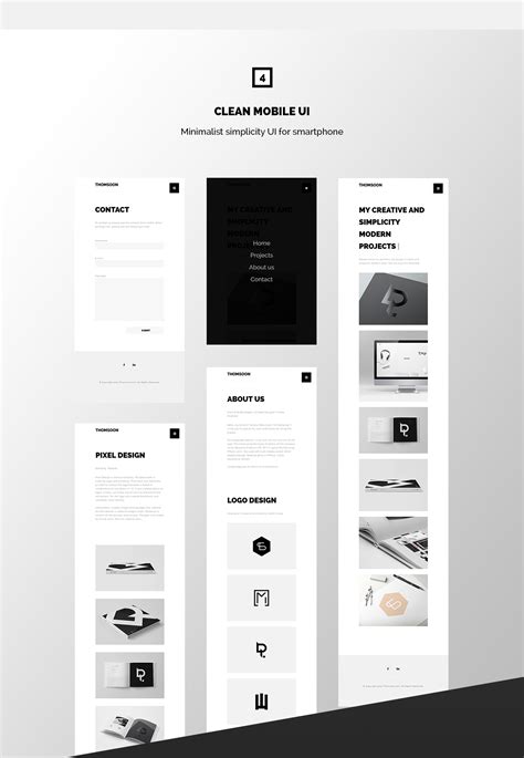 THOMSOON - Free responsive Portfolio Theme DOWNLOAD :: Behance