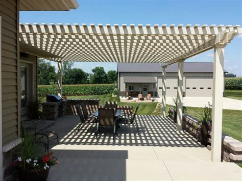 Vinyl Pergola Installation - Smucker Fencing