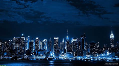 Blue Night City Wallpapers on WallpaperDog