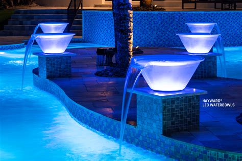 LED WaterBowls and LED Sheers Add Wow Factor Like Nothing Else - PoolPro