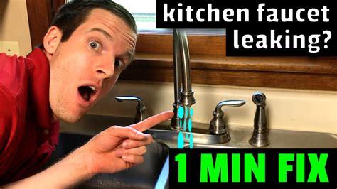 EASY FIX! Kitchen Faucet Leaking? How to fix a leaky kitchen faucet in ...