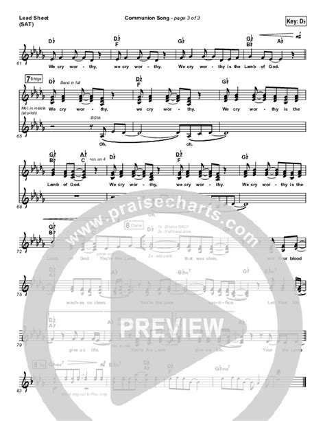 Communion Song Sheet Music PDF (Jonathan Stockstill / Bethany Music ...