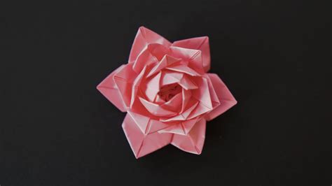 Origami Rose Easy / Paper Flower Simple - YouTube