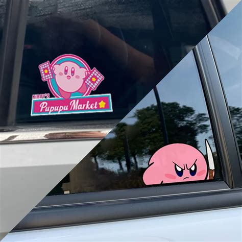 Star-Kirby-Car-Stickers-Car-Glass-Pull-Float-Stickers-Creative-DIY-Car ...