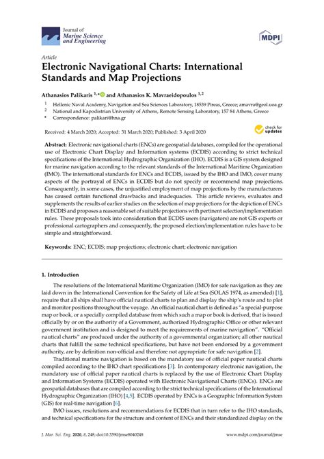 (PDF) Electronic Navigational Charts: International Standards and Map ...