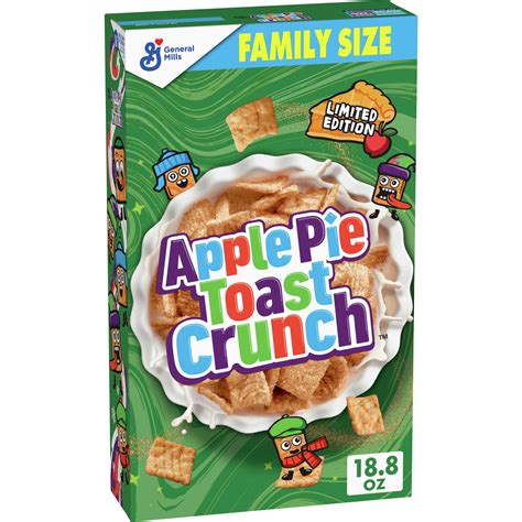 Apple Pie Toast Crunch, Breakfast Cereal with Whole Grain, 18.8 oz ...