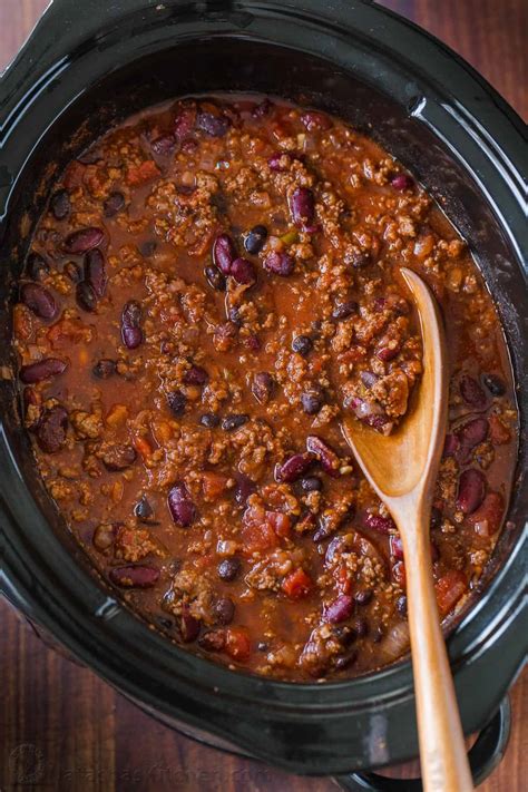 Slow Cooker Chili Recipe - NatashasKitchen.com