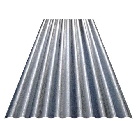 Gibraltar Building Products 8 ft. Corrugated Galvanized Steel 31-Gauge ...