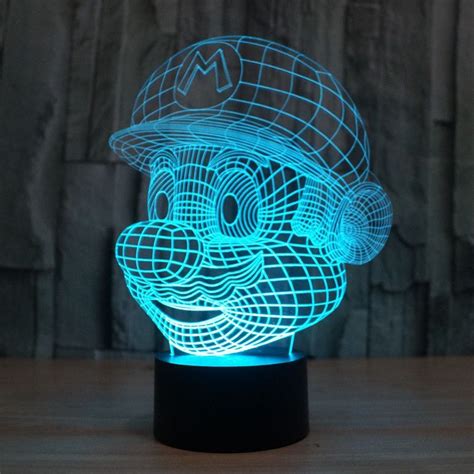 Super Mario | 3d led night light, 3d led light, 3d led lamp