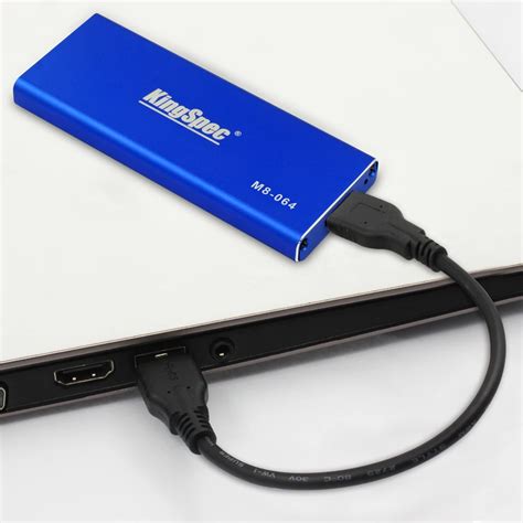 KingSpec USB3.0 External Portable SSD 64GB Solid State Drive External ...