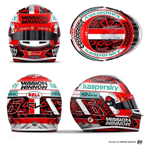 Charles Leclerc 2020 Helmet : r/formula1