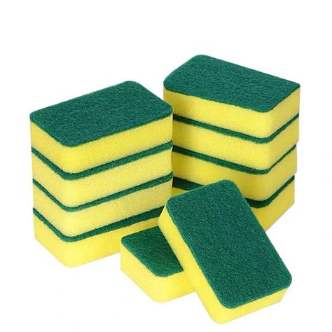 Ausyst Cleaning Supplies 14PCS Kitchen Cleaning Sponges Eco Non-Scratch ...