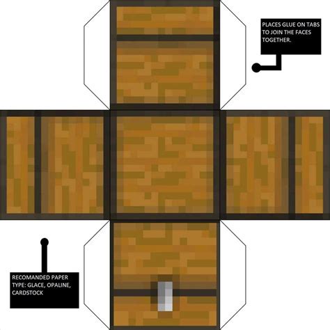 Minecraft Chest Papercraft - Etsy Australia