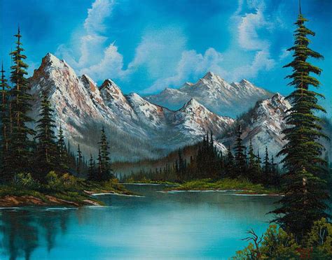 Pin de Толстоухов en Искусство | Pinturas bob ross, Paisaje para pintar ...