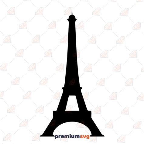 Basic Eiffel Tower Silhouette SVG | PremiumSVG