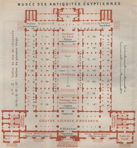 EGYPTIAN MUSEUM OF ANTIQUITIES MUSÉE ANTIQUITÉS ÉGYPTIENNES Floor plan ...