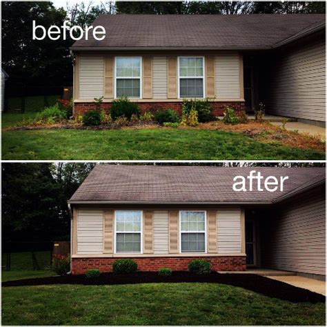 Mulch Installation - Before/After - Lawrence, IN - ACCLC