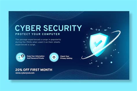 Free Vector | Cyber security banner template