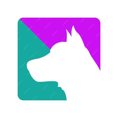 Premium Vector | Dog head logo dog head iconic logo design template