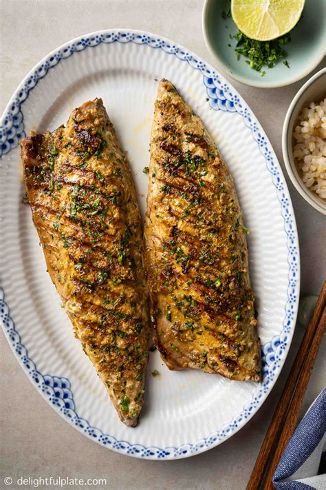 Easy Grilled Mackerel Fillets (Air-fryer Adaptable) - Delightful Plate