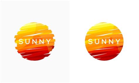 Premium Vector | Abstract sunny day logo designs symbol, abstract sun ...