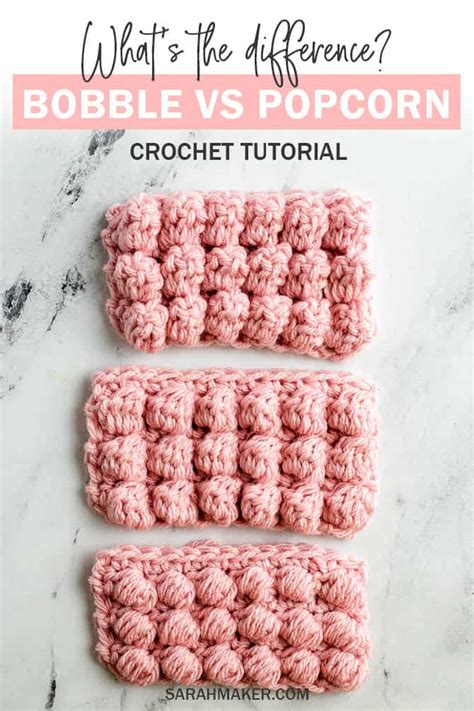 Lean The Crochet Bobble Stitch Pattern Bobble Stitch Crochet, Bobble ...