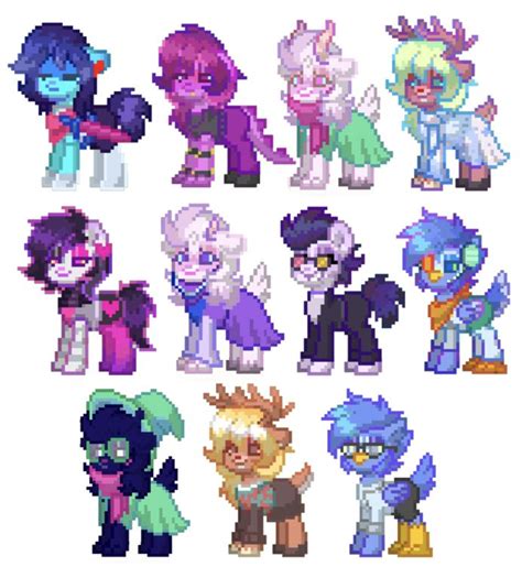 my deltarune/undertale skins in ponytown :3 in 2022 | Pony creator, My ...