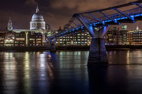 Bridge view during night, london, tate modern, tamise HD wallpaper ...