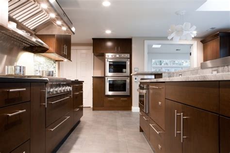 Chocolate Brown Cabinets - Contemporary - kitchen - Aidan Design