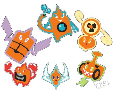 Rotom Forms by YukiPyro on DeviantArt