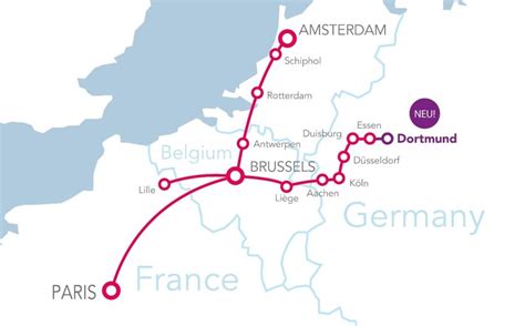 Thalys Route Map