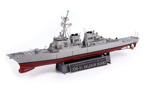 Buy Academy Plastic Model 1/350 Scale USS Arleigh Burke DDG-51 Ship Kit ...