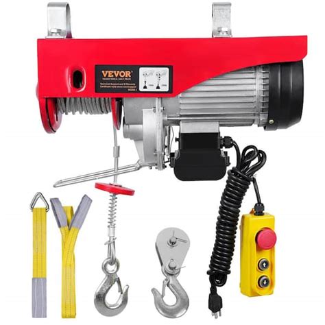 VEVOR 2200 lbs. Electric Chain Hoist 1600 Watt Electric Steel Wire ...