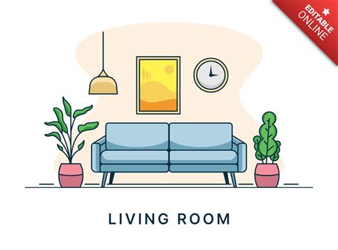 Living Room Graphic Logo Design Template | Free Design Template