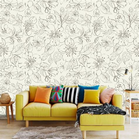 WallWear Wallpapers & Wall Stickers Model (BlastFlower) Pack Of 1 Roll ...