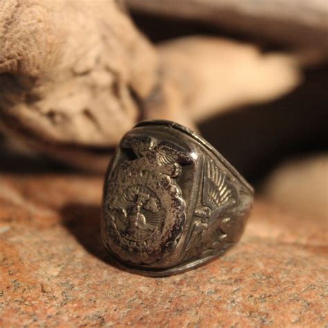 Mens Ring Vintage Mens Rings Silver Vintage Ring Size 7 Agriculture ...