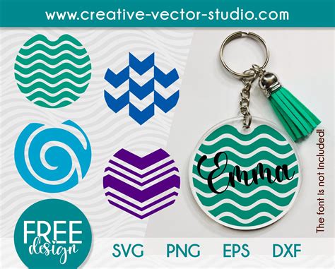 Drawing & Illustration Keychain Patterns Svg Round Keychain Svg Circle ...