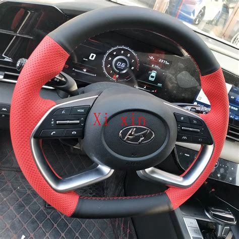 For Hyundai 2021-2022 Tucson Sonata Elantra Diy Custom Leather Hand ...