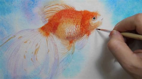 Watercolor Goldfish Chinese Koi Fish Painting 0 2381001, 66cm X 136cm ...