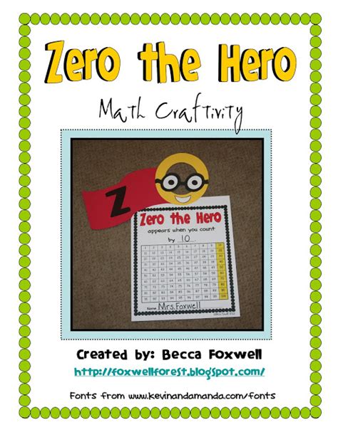 Zero the Hero Freebie! - Foxwell Forest