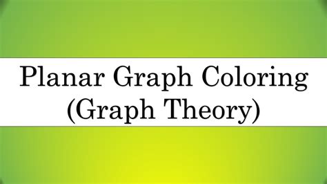 Planar graph coloring | Map coloring | Graph Theory [Bangla] - YouTube