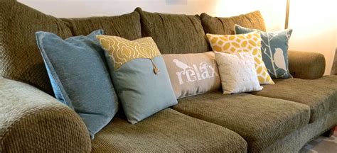 Couch decor, Living room pillows, Green couch decor